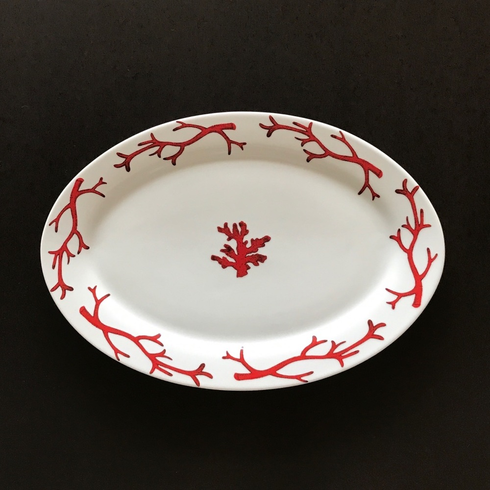Z Gallerie coral Print Platters